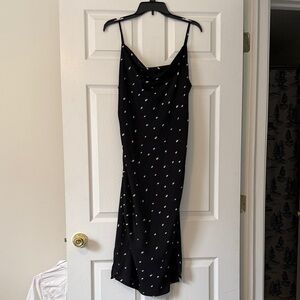 Polka Dot Black Dress